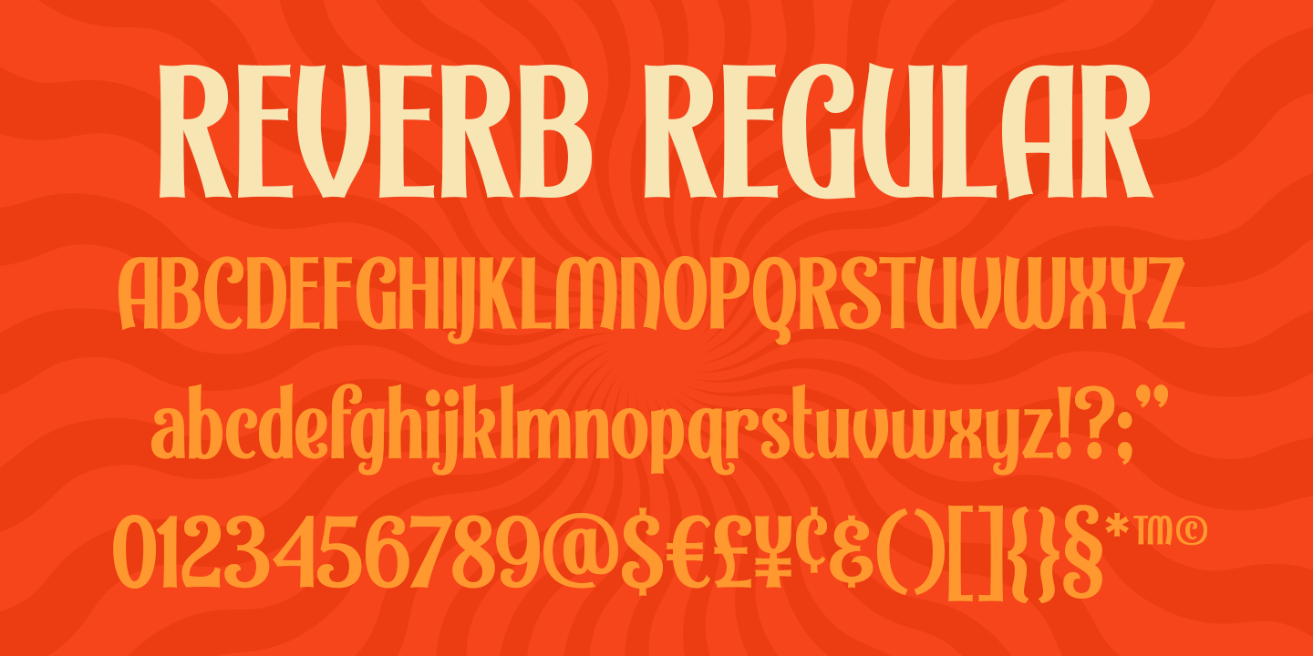 Пример шрифта Reverb Bold